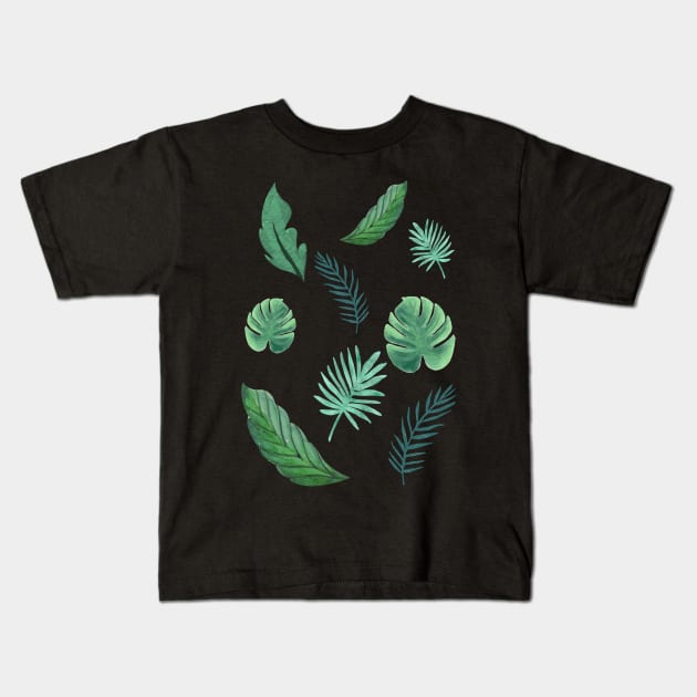 Indoor Plants Plants Leaves Kids T-Shirt by Shiva121